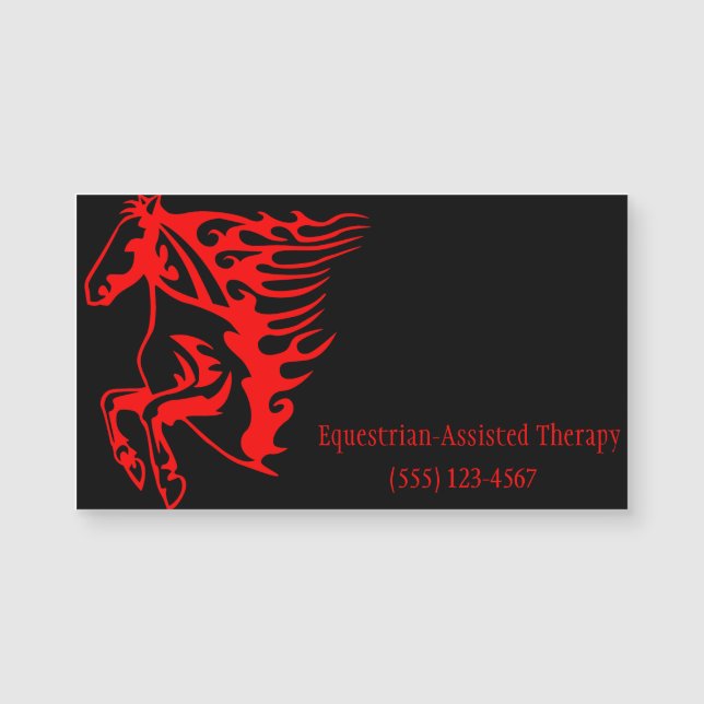 Caballo salvaje del Bronco Rojo Flamante Mustang (Anverso)