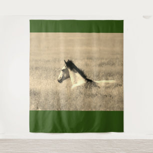 CABALLO SALVAJE EN EL Tapiz DEL PERSONALIZABLE DES