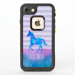 Caballo salvaje en Personalizado de color azul y m
