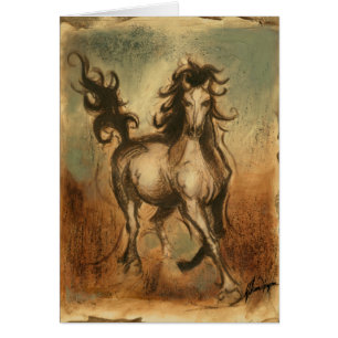 Caballo salvaje y colores cálidos