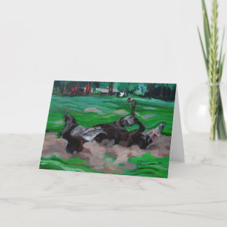 Caballo seco en blanco