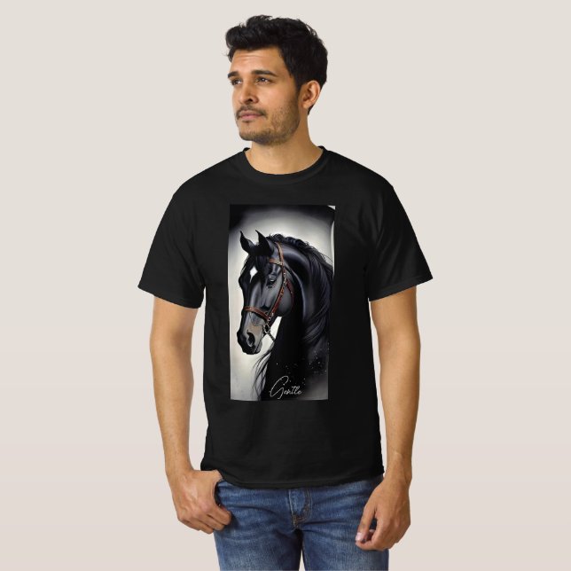 Caballo suave Unisex camiseta (Anverso completo)