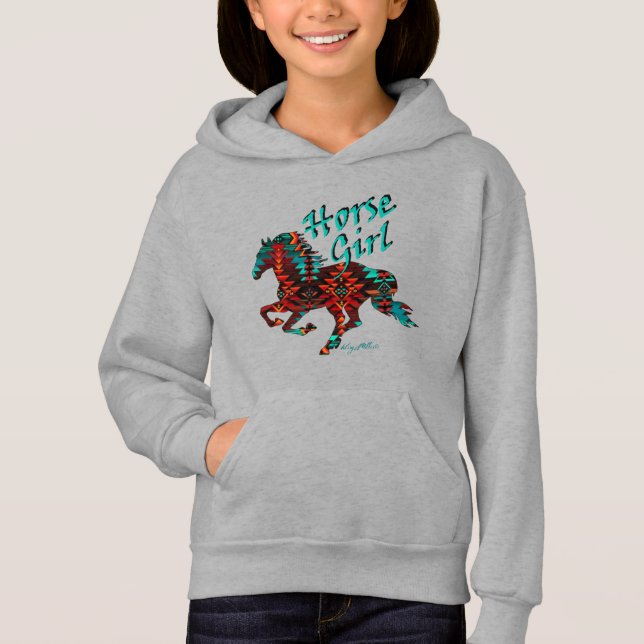 Caballo suroeste, Chica de caballos Hoodie (Anverso)