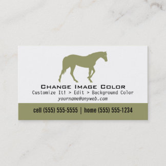 Caballo - tarjeta de visita personal