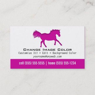 Caballo - tarjeta de visita personal