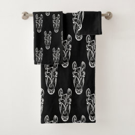 Caballo tribal blanco y negro