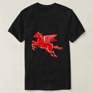 Caballo volador - Camiseta roja y blanca