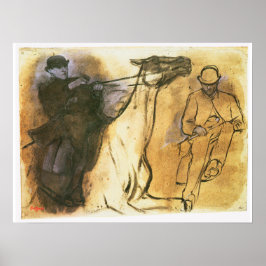 Caballo y jinete de Edgar Degas, arte de estudio v