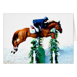 Caballo y jinete en el anillo del parachoques