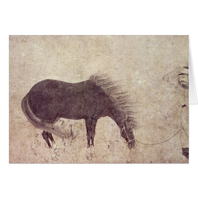 Caballo y novio en invierno (Anverso (Horizontal))