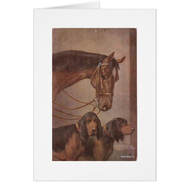 Caballo y perros (Frente)