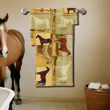 Caballos árabes de época - collage