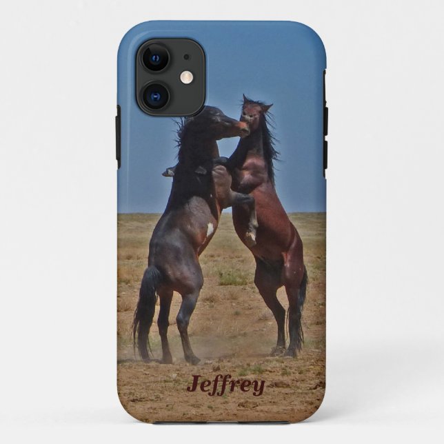 Caballos bailarines para iPhone 5 Fundas Funda-Mat (Reverso)