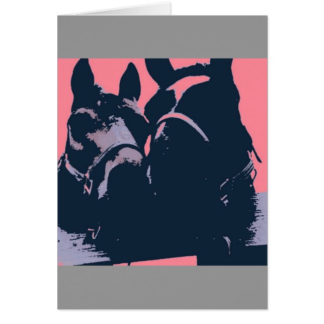 Caballos con amor arte pop (Frente)