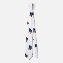 Caballos, Corbata Elegante Azul Caballo