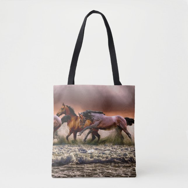Caballos corriendo en la bolsa (Anverso)