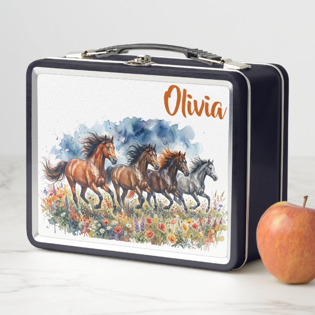 Caballos Corriendo Escuela Personalizada (In situ)