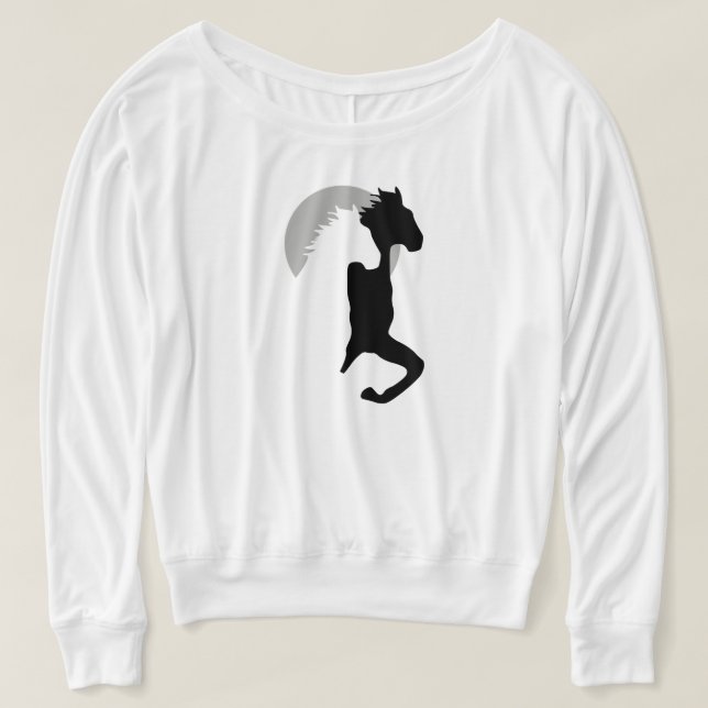 caballos corriendo juntos camiseta (Diseño del anverso)
