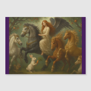 Caballos de Cuento de Hadas y Tarjeta Magnética de