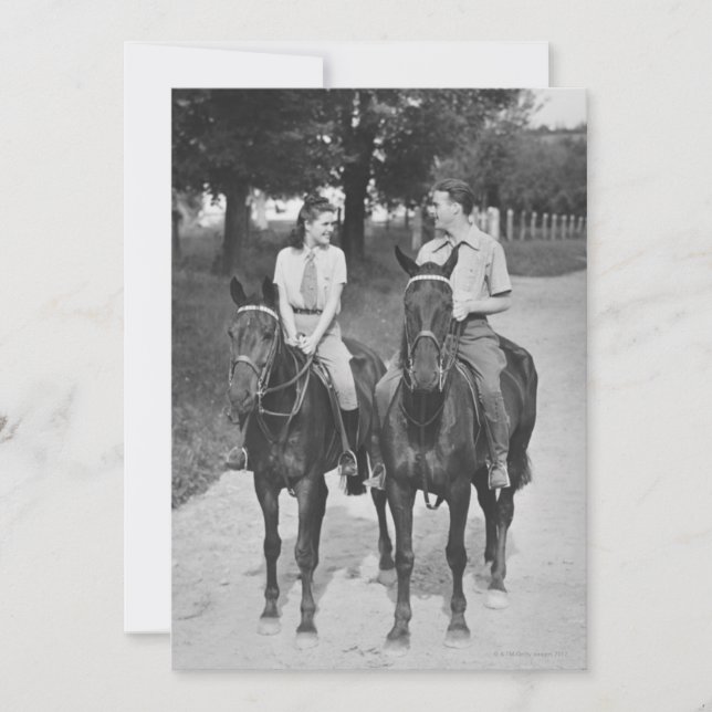 Caballos de equitación (Anverso)