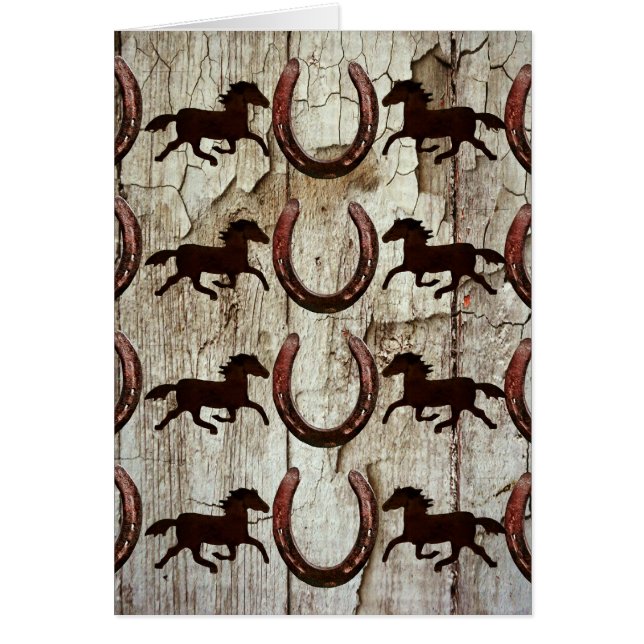 Caballos de herradura en regalos de vaquero de mad (Frente)