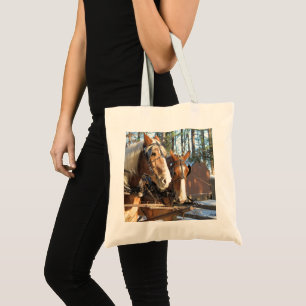 Caballos de invierno en la Bolsa de Tote de Sturbr