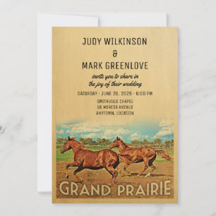 Caballos de Invitación a la Boda de Texas Grand Pr
