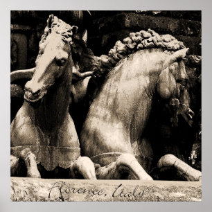 Caballos de la impresión de Florencia