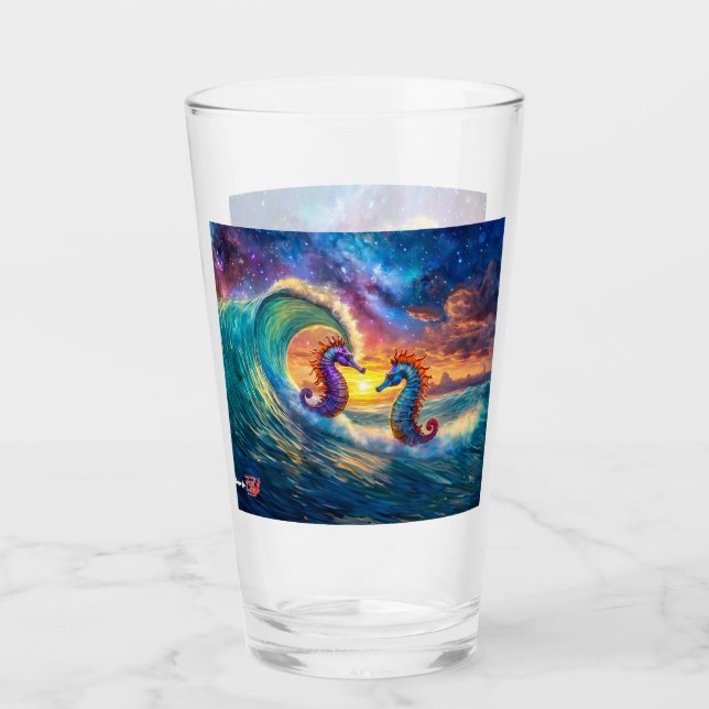 Caballos de mar en el espacio 01 Diseño por Rich A (Anverso)