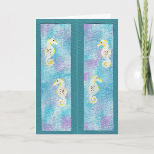 Caballos de mar, tarjetas de felicitación de marca
