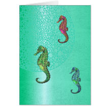 Caballos de mar y Aqua Blank