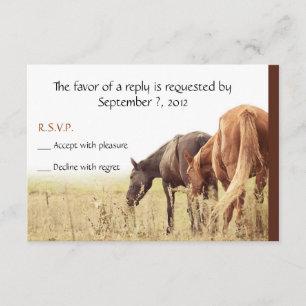 Caballos de moda - Tarjetas RSVP