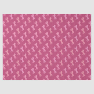 Caballos de papel de seda rosa desolado Vaquera el
