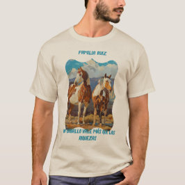 Caballos de personalizable en camiseta del desiert