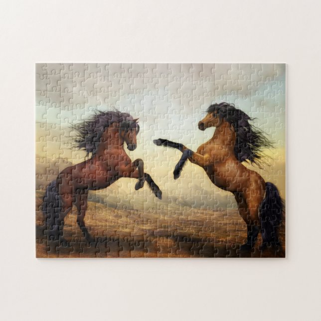 Caballos de rompecabezas (Horizontal)