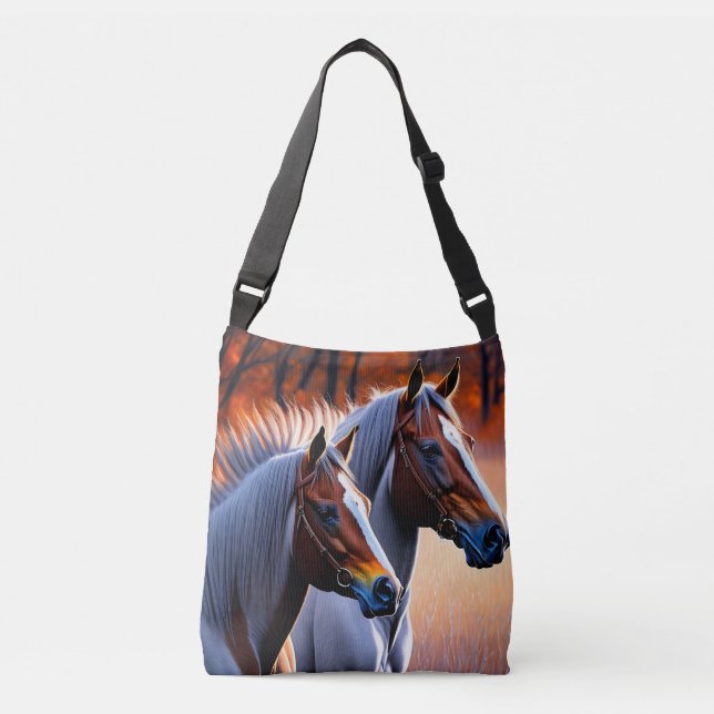 Caballos De Rumby Blancos Y Marrones, Bolsa De Cro (Anverso)