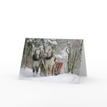 Caballos de tiro Navidad