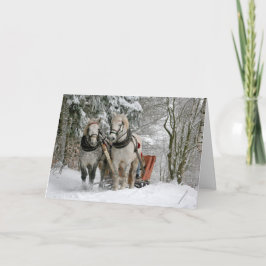 Caballos de tiro Navidad
