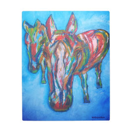 "Caballos de un color diferente" Arte Metalizado
