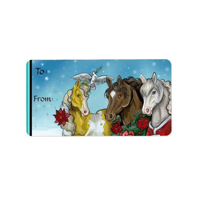 Caballos de vacaciones~a y de pegatinas (Frente)