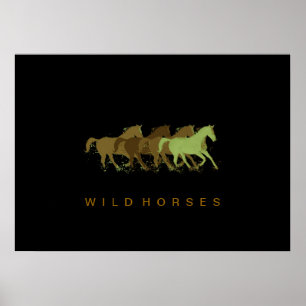 caballos decoración pared
