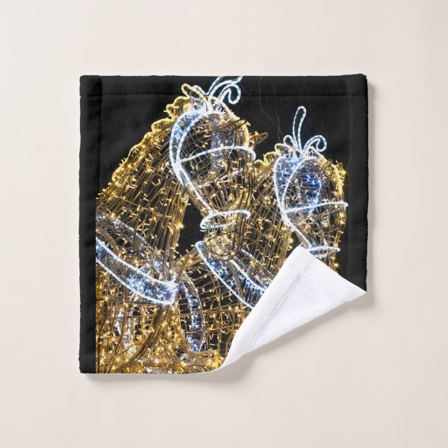 Caballos dorados galopando (Toallita)