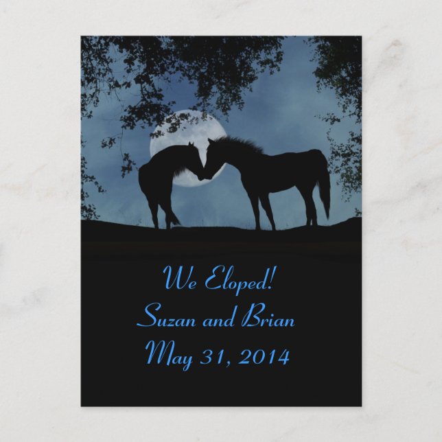 Caballos, ¡Echamos Postales De Invitación! (Anverso)