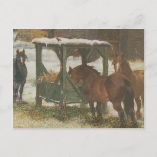 Caballos en el Día del Navidad