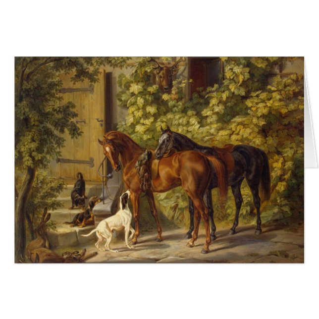 Caballos en la puerta (Anverso (Horizontal))