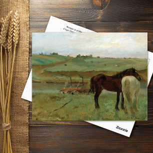 Caballos en una tarjeta postal de Edgar Degas