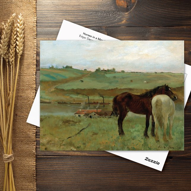 Caballos en una tarjeta postal de Edgar Degas (Subido por el creador)