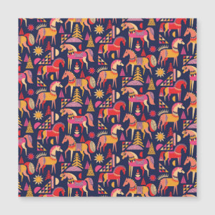 Caballos escandinavos: Diseño Decorativo y Seamles