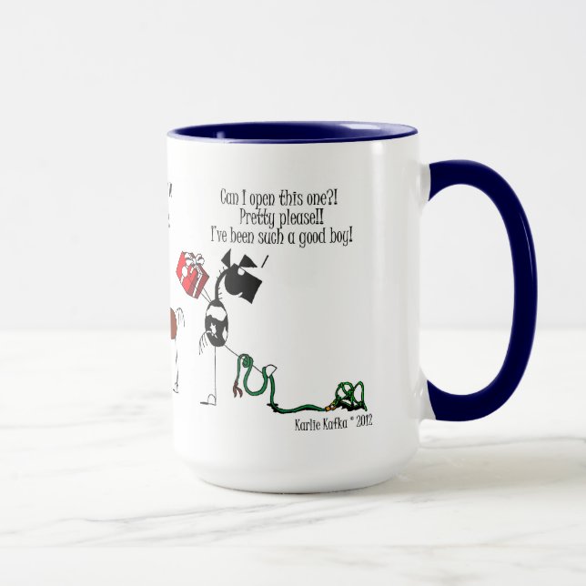 Caballos que abren la taza del dibujo animado de (Derecha)