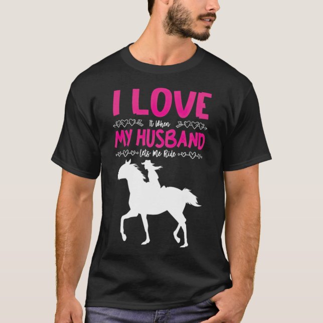 Caballos que dicen montar, camiseta de caballos re (Anverso)